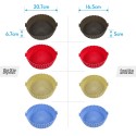 14.5cm/5.7inch Air Fryer Liner Reusable Silicone Air Fryer Pot Easy Cleaning Round Silicone Liner Replacement for Parchment Paper Liners