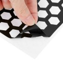 Hollow Honeycomb Car Rear Tail Light Sticker Adhesive Universal Tail Light Lamp Cover Black Decal