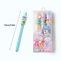 3pcs Cute Decompression Gel Pens 0.38mm Black Ink Pen Fun Stress Relief Pens Top Rotation Smooth Writing for Office School Children Students Stationary Supplies