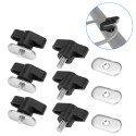 6 Sets Kayak Screws Nuts Hardware for Rail Canoe Kayak Track Mounting System Fishing Boat Accessories